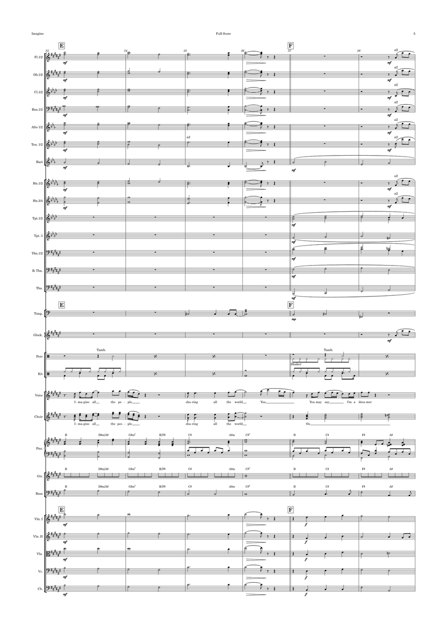 Imagine Full Orchestra scores gallery preview page 5