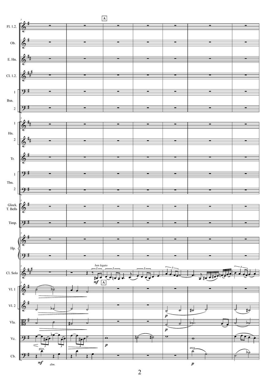 AS TIME GOES BY (Casablanca) for clarinet & orchestra Full Orchestra scores gallery preview page 2