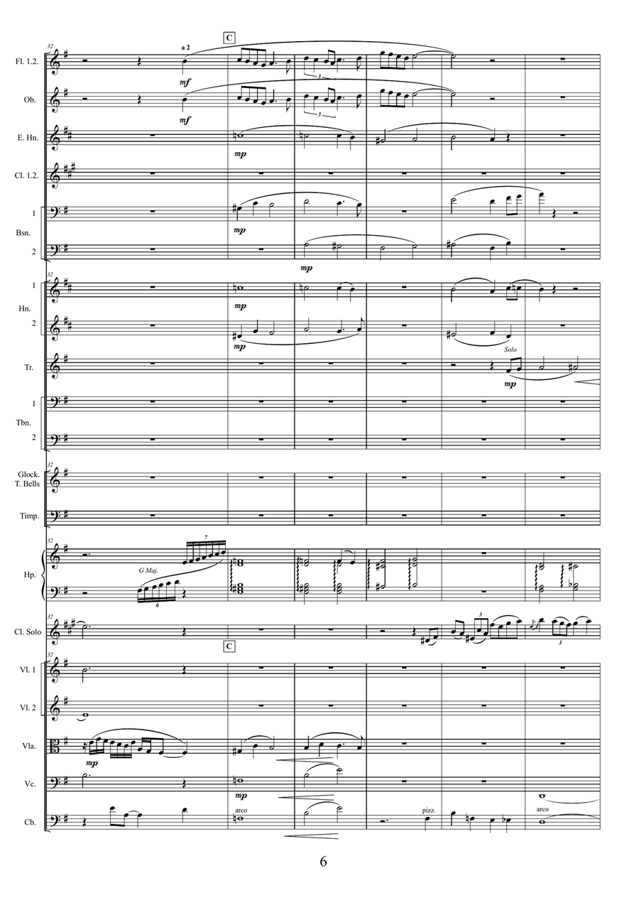 AS TIME GOES BY (Casablanca) for clarinet & orchestra Full Orchestra scores gallery preview page 6