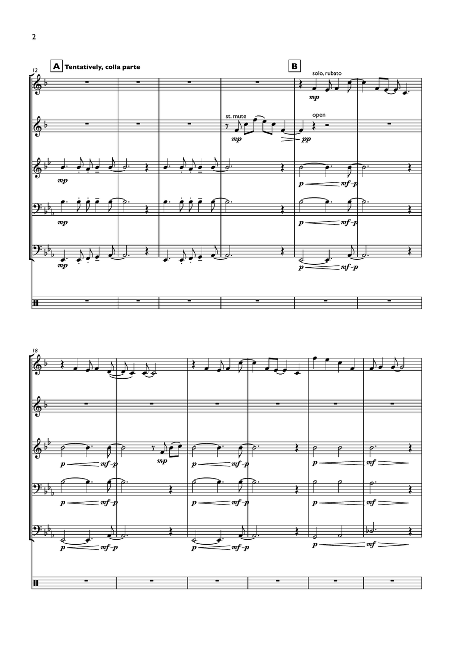 Defying Gravity Defying Gravity Brass Quintet scores gallery preview page 2