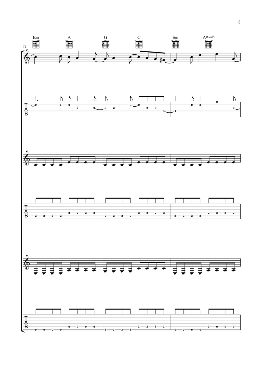 Smells Like Teen Spirit Smells Like Teen Spirit Guitar Ensemble scores gallery preview page 5