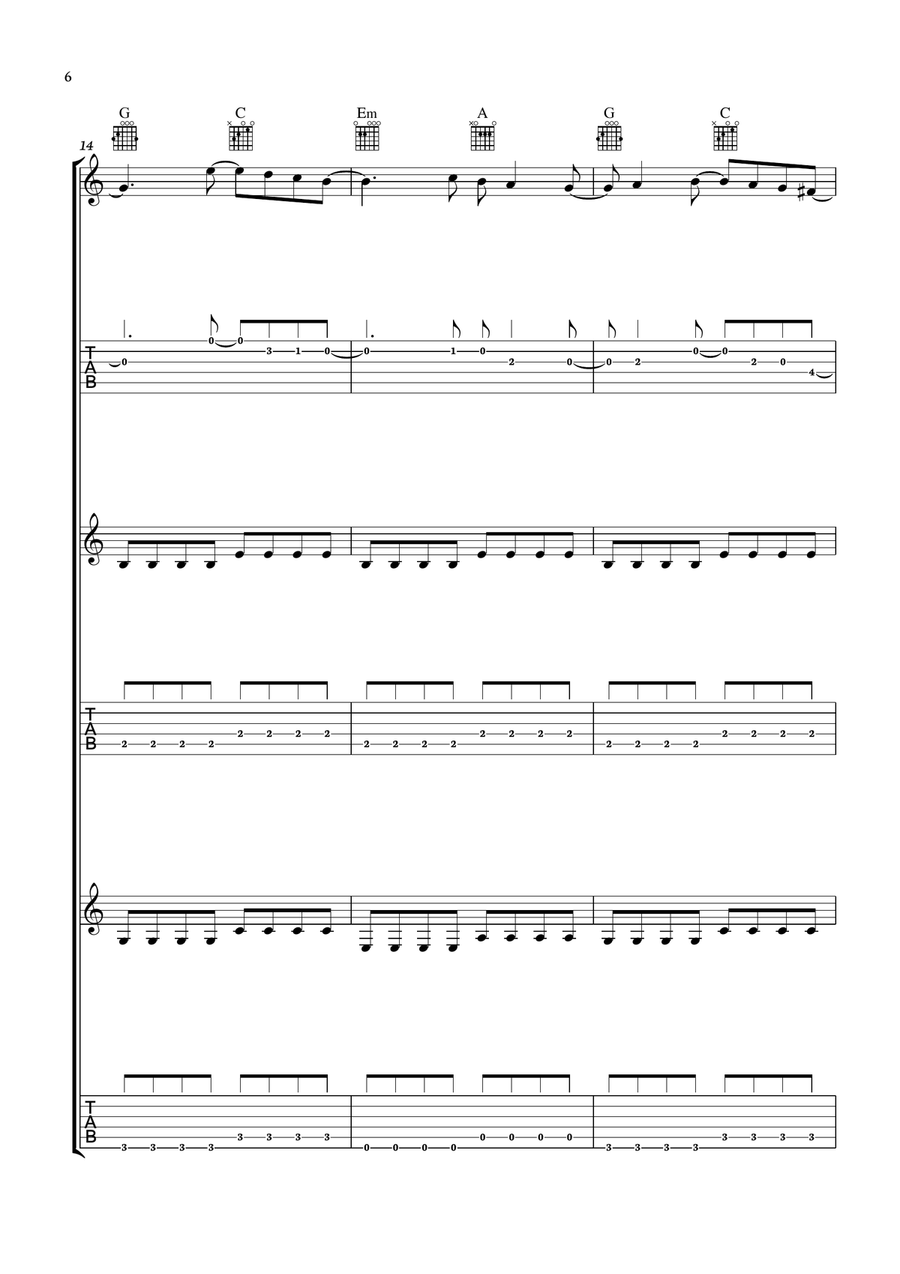 Smells Like Teen Spirit Smells Like Teen Spirit Guitar Ensemble scores gallery preview page 6