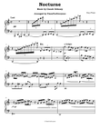 Nocturne - Debussy (Easy Piano)