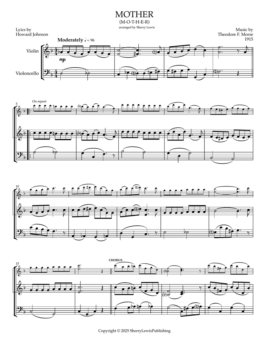 Mother (MOTHER) Mother (MOTHER) String Duet scores gallery preview page 4