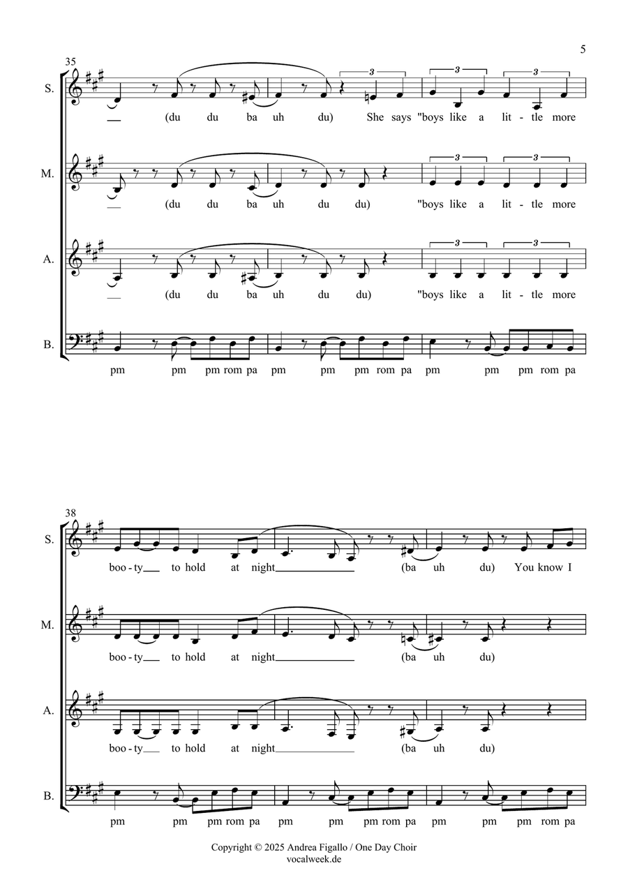 All About That Bass All About That Bass 3-Part scores gallery preview page 4