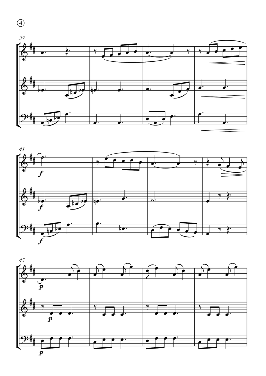 Barcarolle Barcarolle String Trio scores gallery preview page 4