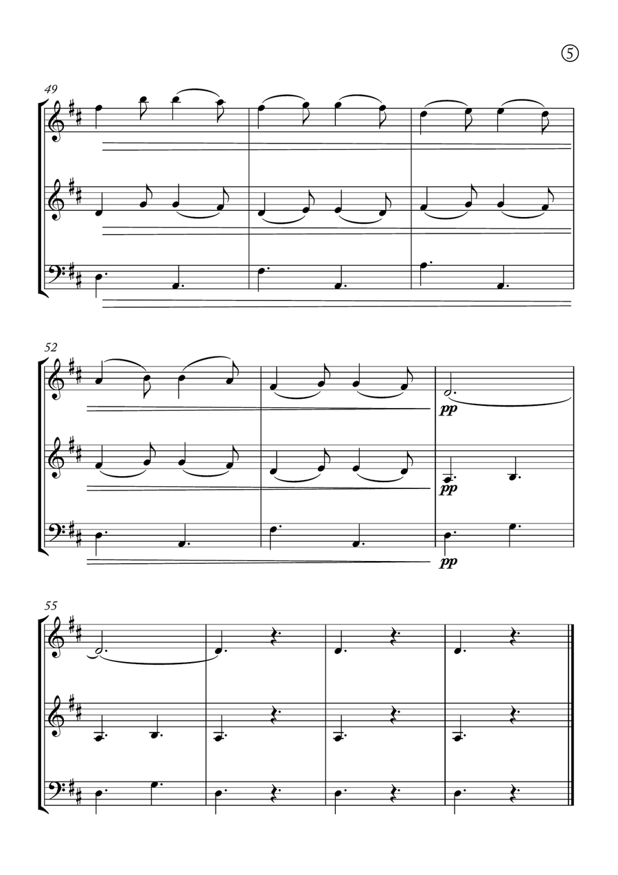Barcarolle Barcarolle String Trio scores gallery preview page 5