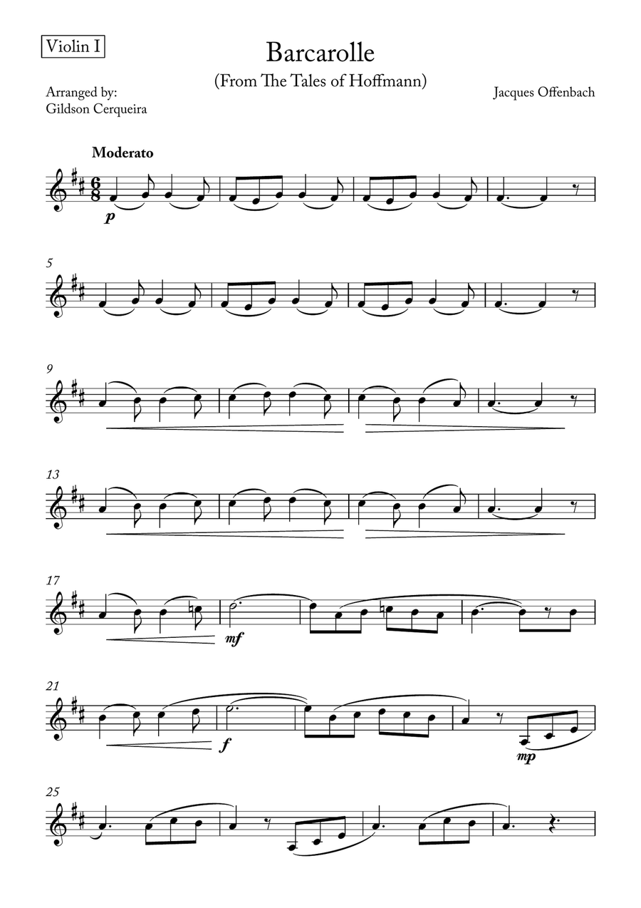 Barcarolle Barcarolle String Trio scores gallery preview page 6