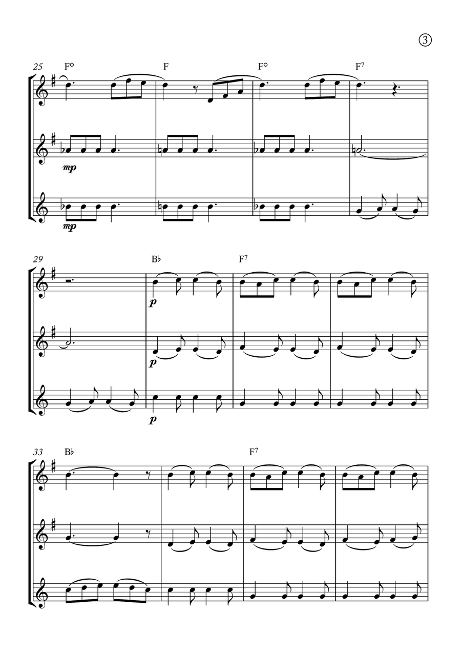 Barcarolle Woodwind Trio scores gallery preview page 3