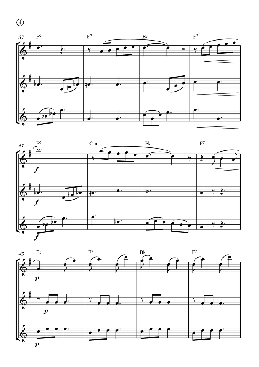 Barcarolle Woodwind Trio scores gallery preview page 4