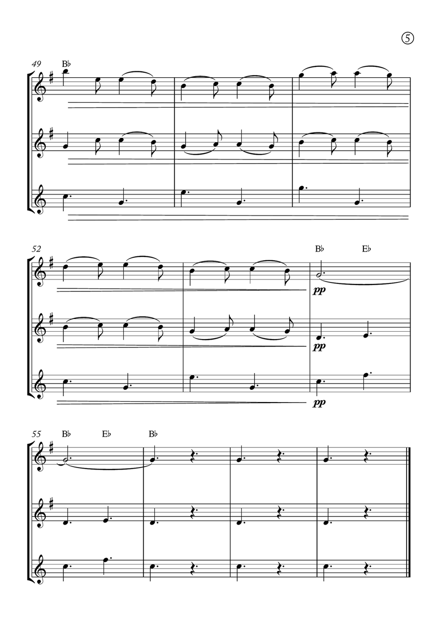 Barcarolle Woodwind Trio scores gallery preview page 5