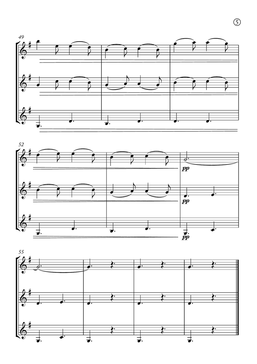 Barcarolle Clarinet Trio scores gallery preview page 5