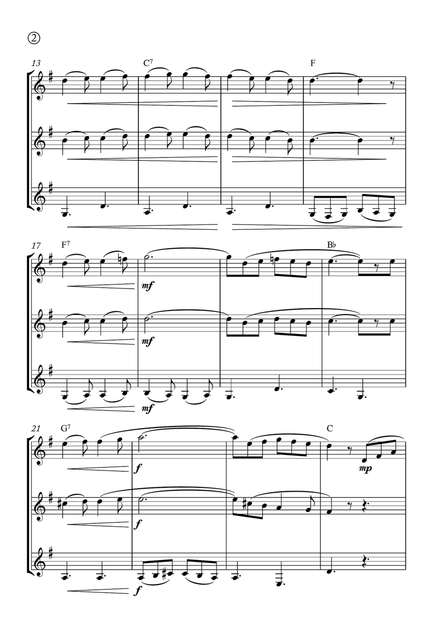 Barcarolle Clarinet Trio scores gallery preview page 2