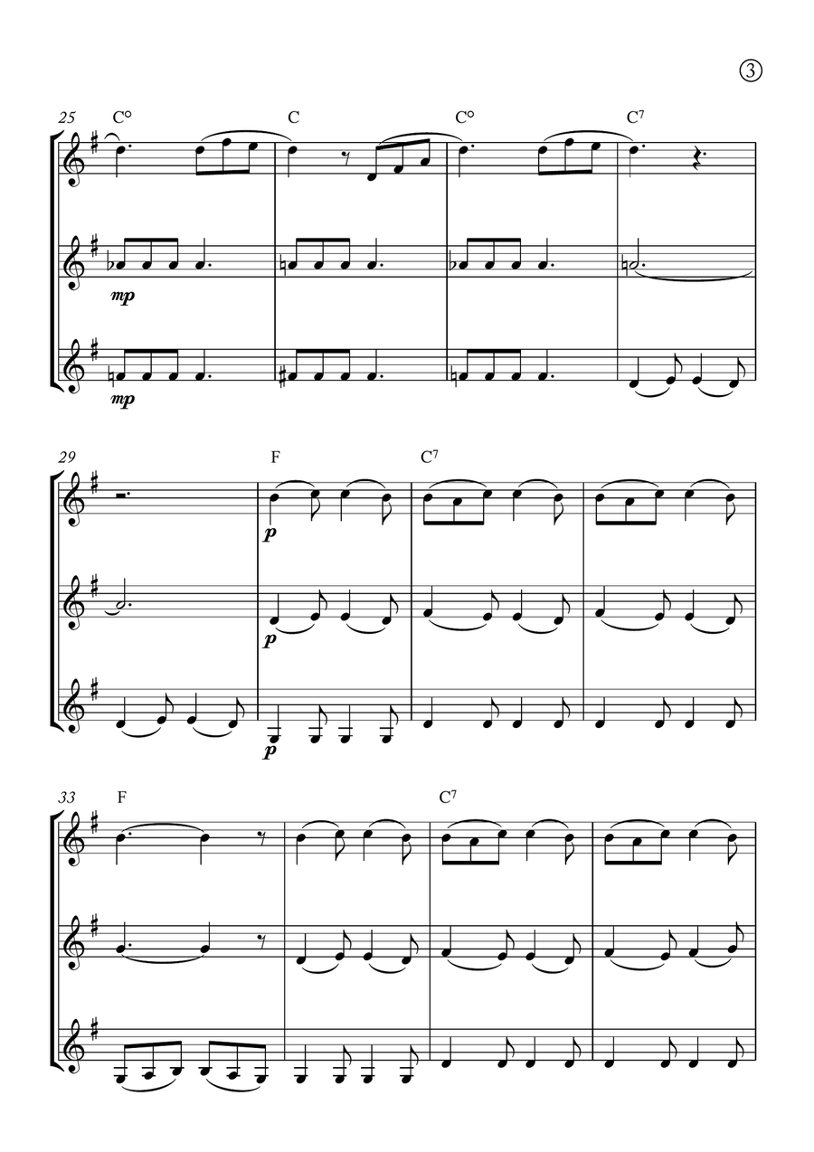 Barcarolle Clarinet Trio scores gallery preview page 3
