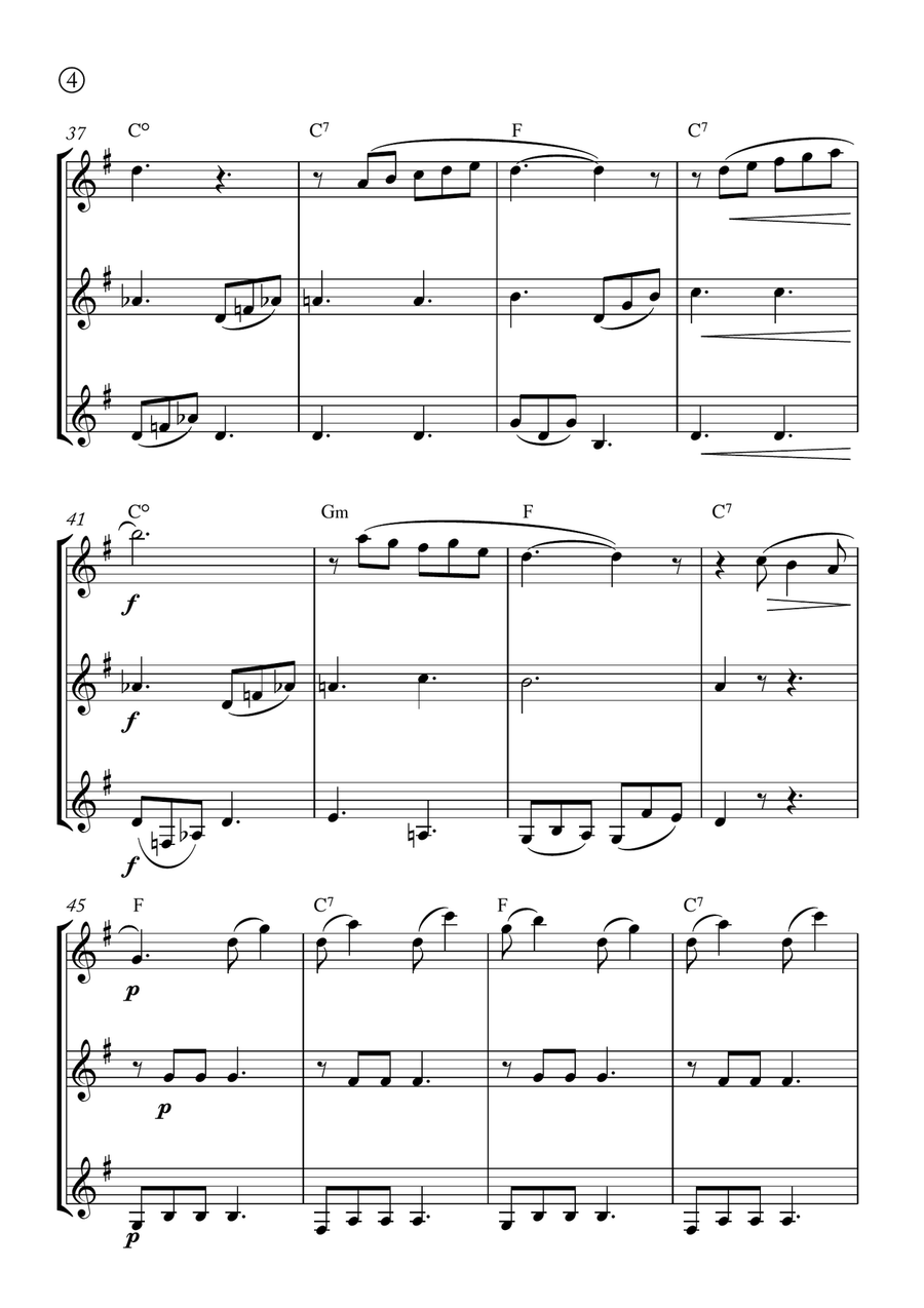 Barcarolle Clarinet Trio scores gallery preview page 4