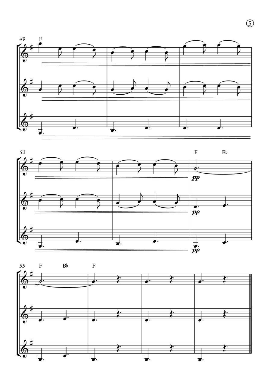 Barcarolle Clarinet Trio scores gallery preview page 5
