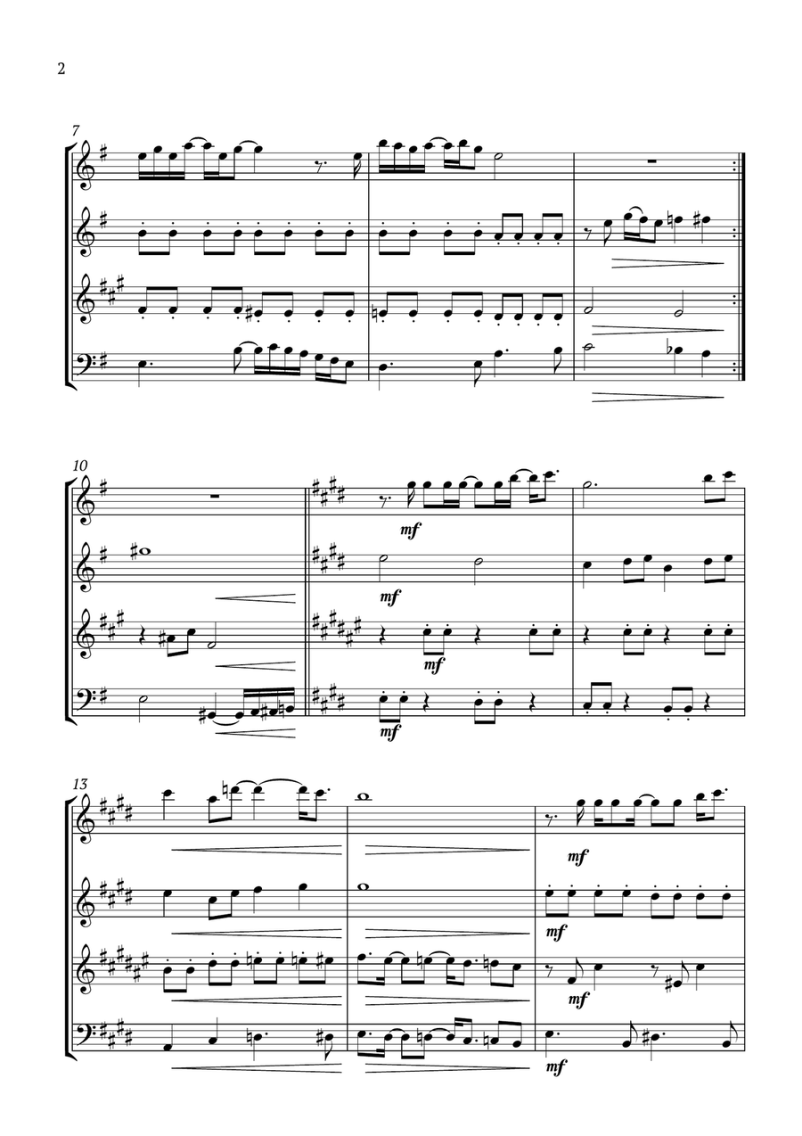 Something Woodwind Quartet scores gallery preview page 2