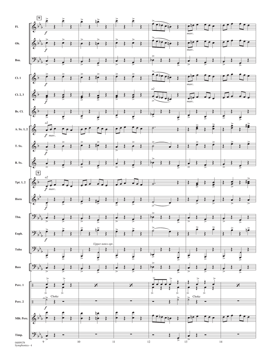 Symphonica - Conductor Score (Full Score) Concert Band scores gallery preview page 4