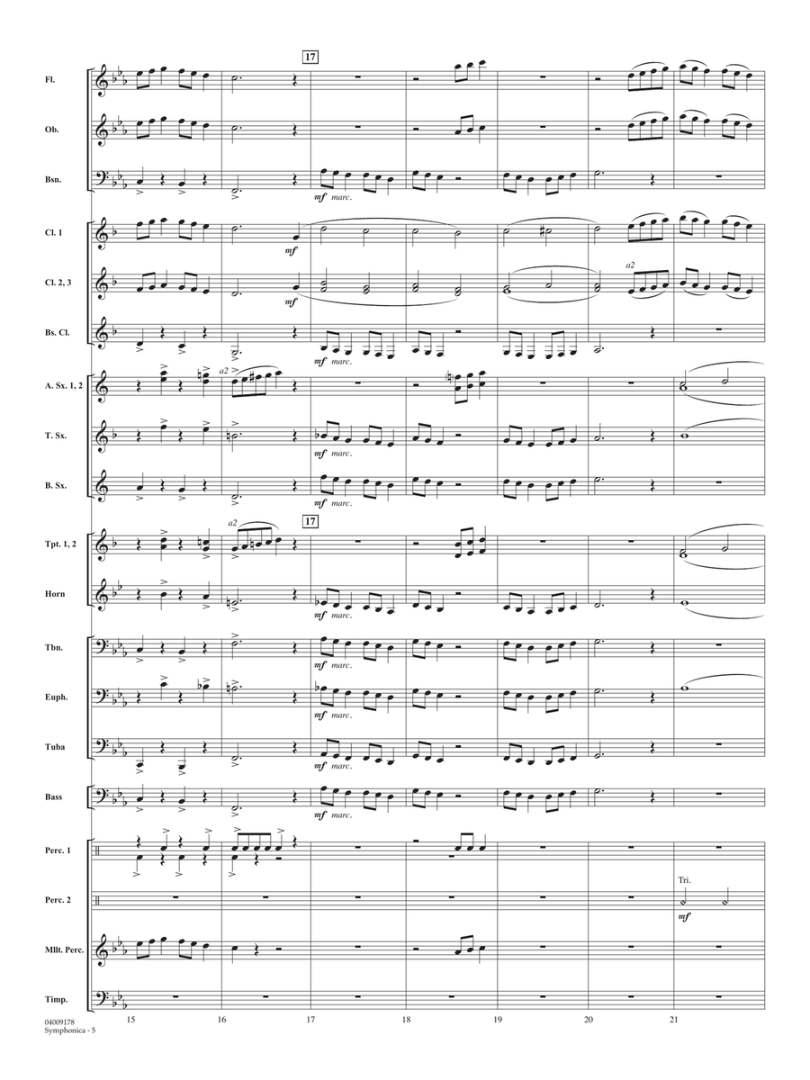 Symphonica - Conductor Score (Full Score) Concert Band scores gallery preview page 5
