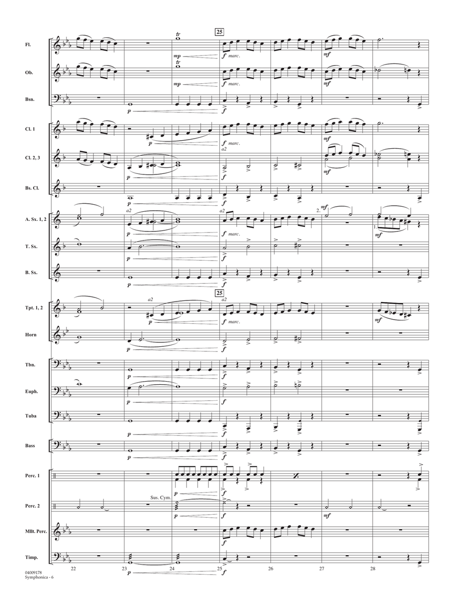 Symphonica - Conductor Score (Full Score) Concert Band scores gallery preview page 6