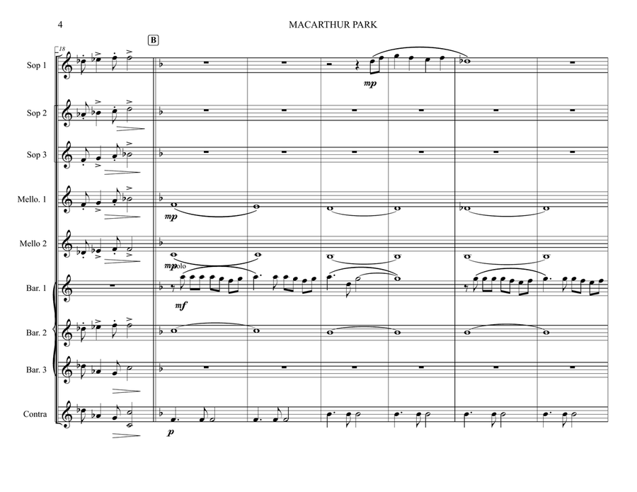 Macarthur Park - Score Only Brass Ensemble scores gallery preview page 4