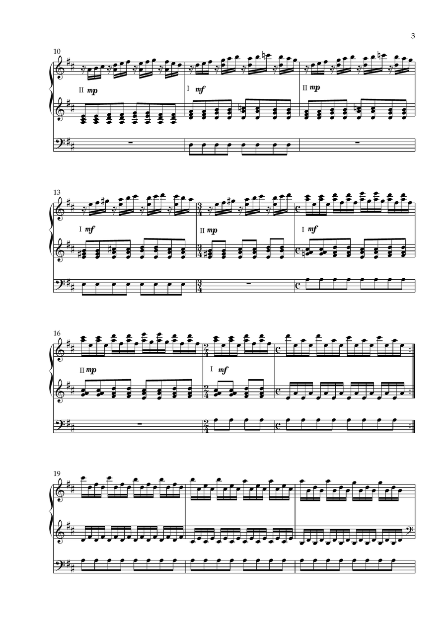 Ouverture Psalm 68 'Geloofd zij God met diepst ontzag' Organ Solo scores gallery preview page 3