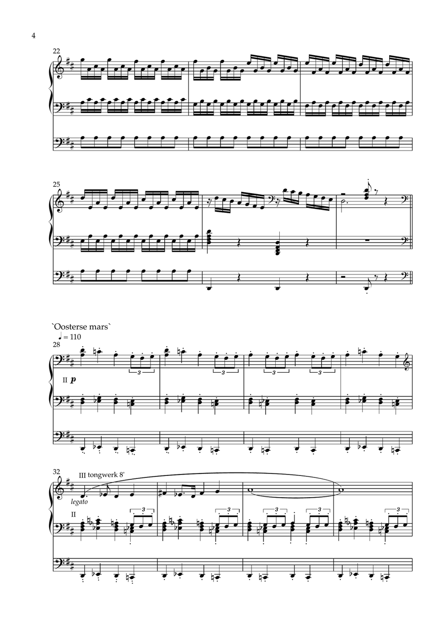 Ouverture Psalm 68 'Geloofd zij God met diepst ontzag' Organ Solo scores gallery preview page 4