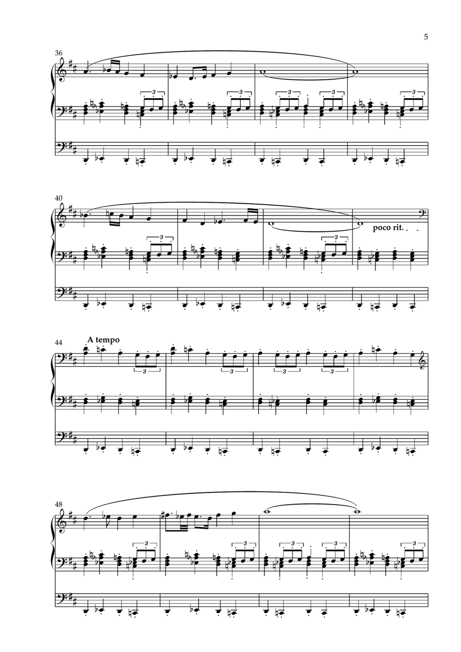 Ouverture Psalm 68 'Geloofd zij God met diepst ontzag' Organ Solo scores gallery preview page 5