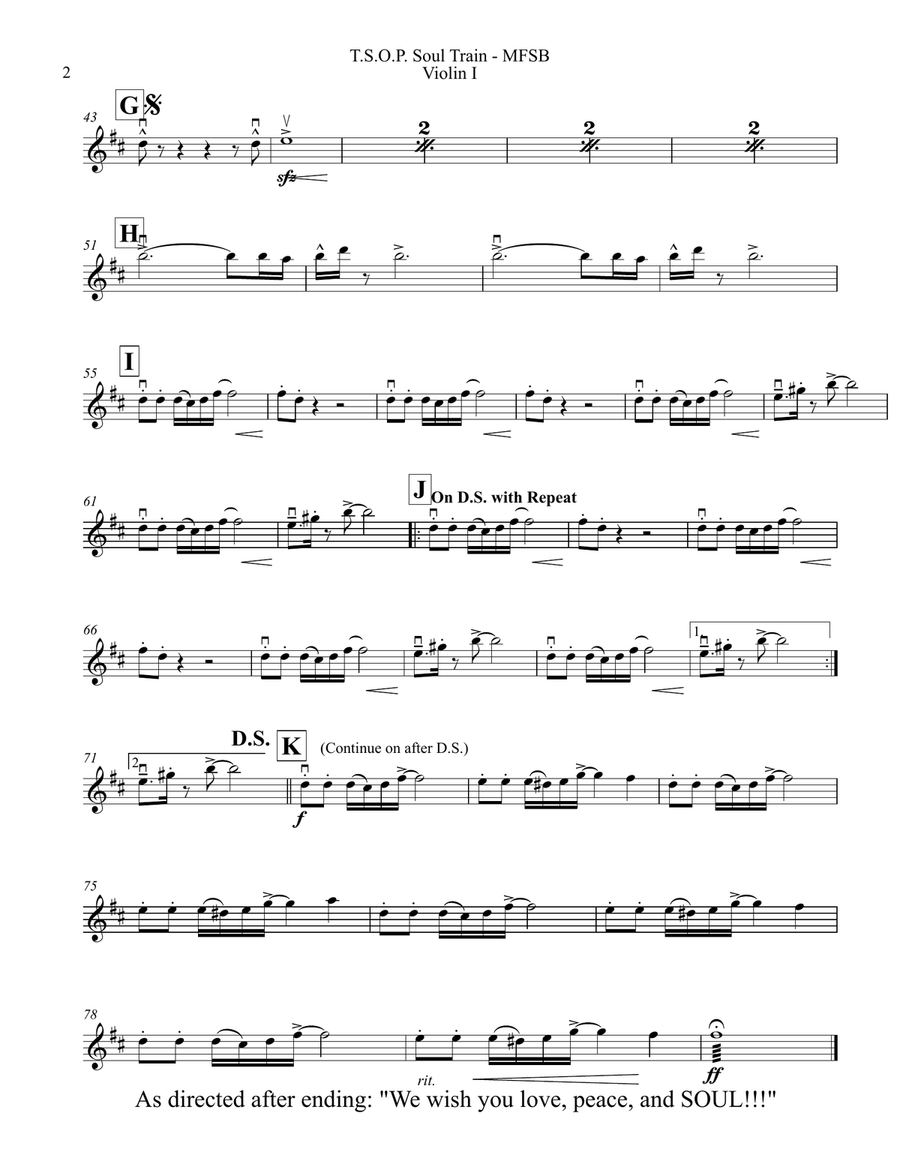 The Sound Of Philadelphia (T.s.o.p.) String Orchestra scores gallery preview page 2