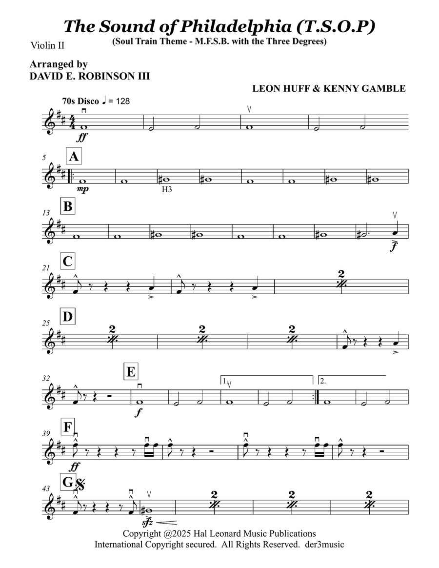 The Sound Of Philadelphia (T.s.o.p.) String Orchestra scores gallery preview page 3