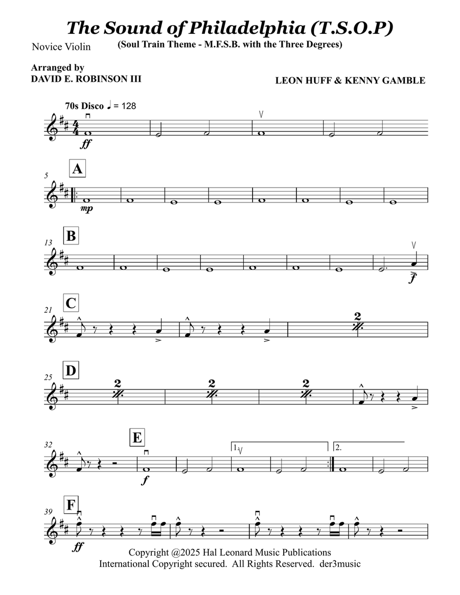 The Sound Of Philadelphia (T.s.o.p.) String Orchestra scores gallery preview page 5