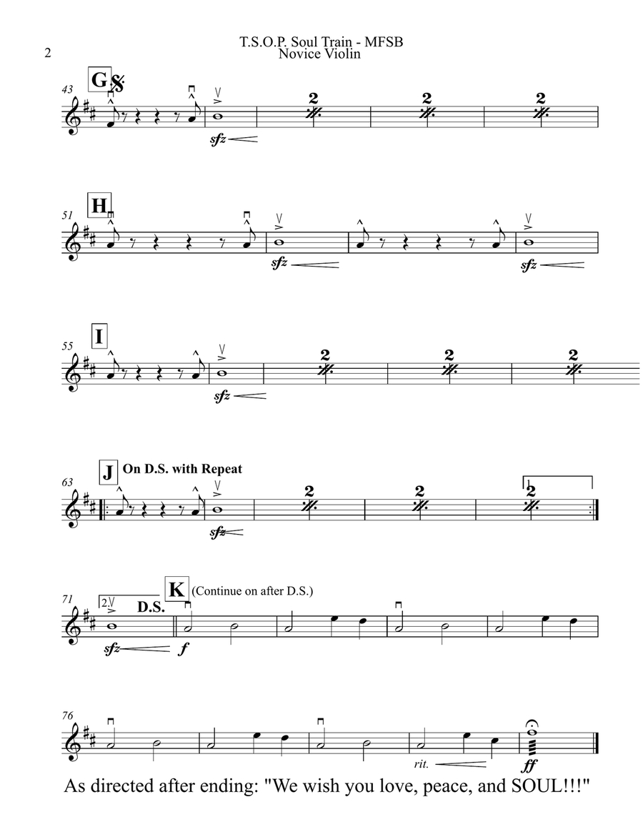 The Sound Of Philadelphia (T.s.o.p.) String Orchestra scores gallery preview page 6