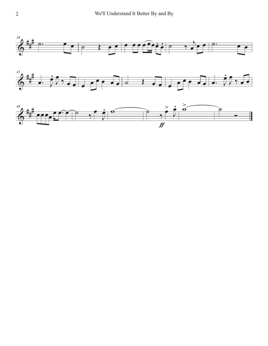 We'll Understand It Better By and By (Clarinet-Piano) Clarinet Solo scores gallery preview page 2