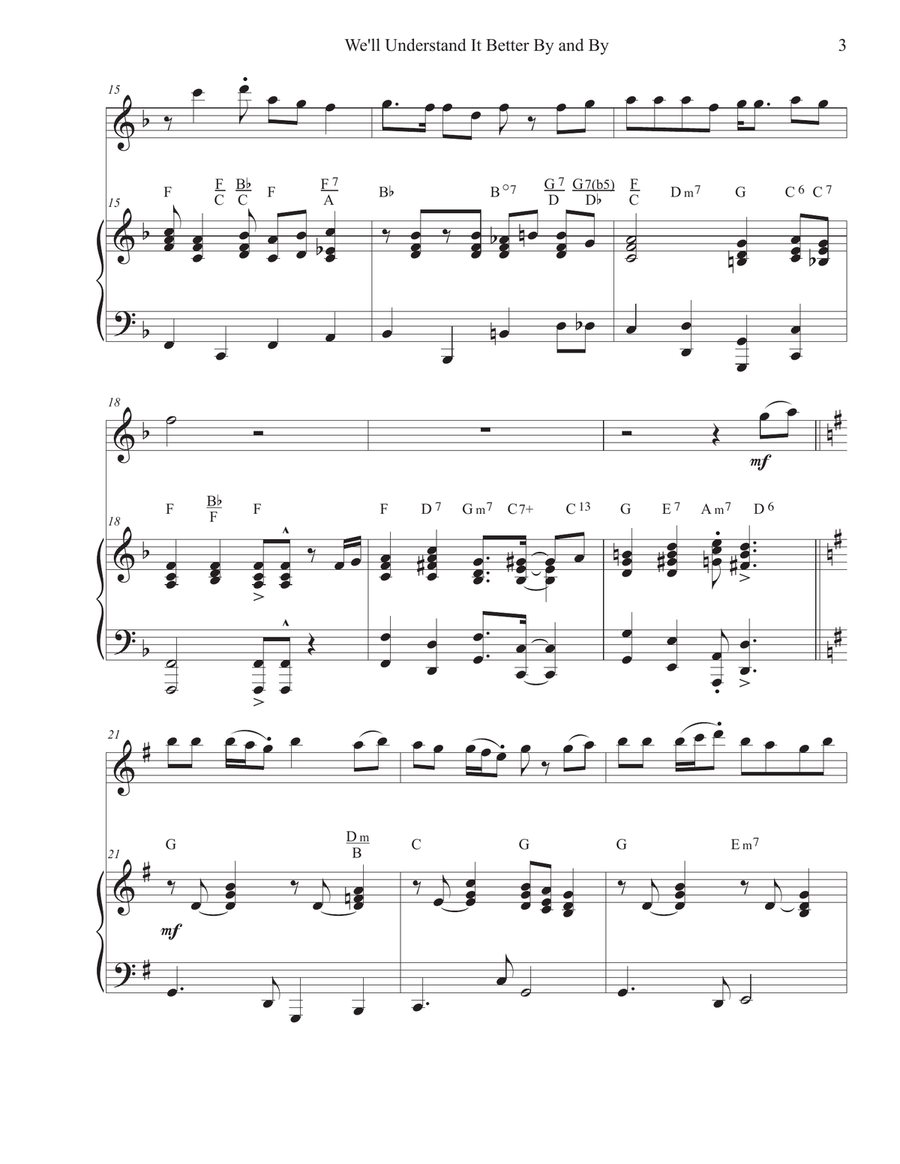We'll Understand It Better By and By (Flute-Piano) Flute Solo scores gallery preview page 3