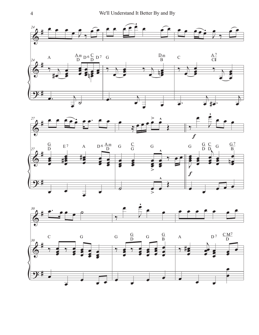 We'll Understand It Better By and By (Flute-Piano) Flute Solo scores gallery preview page 4
