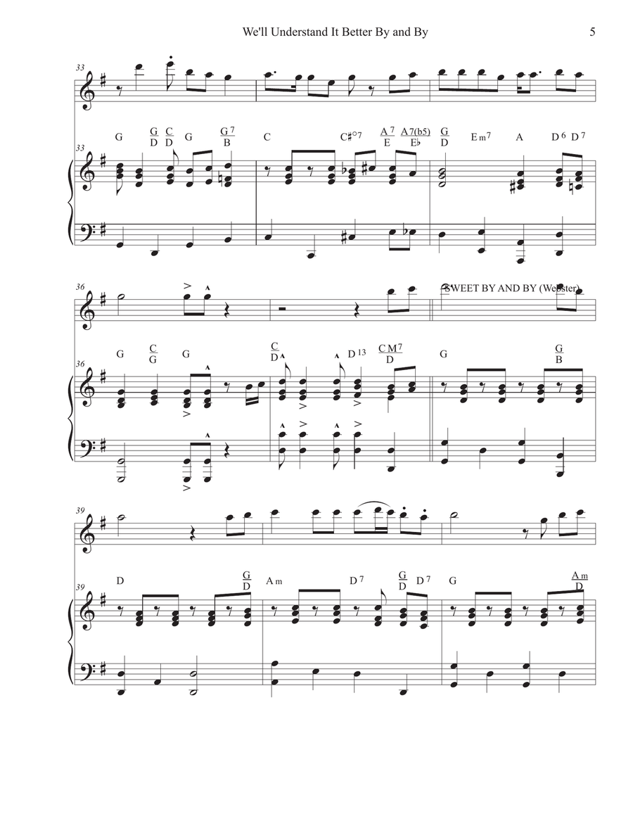We'll Understand It Better By and By (Flute-Piano) Flute Solo scores gallery preview page 5