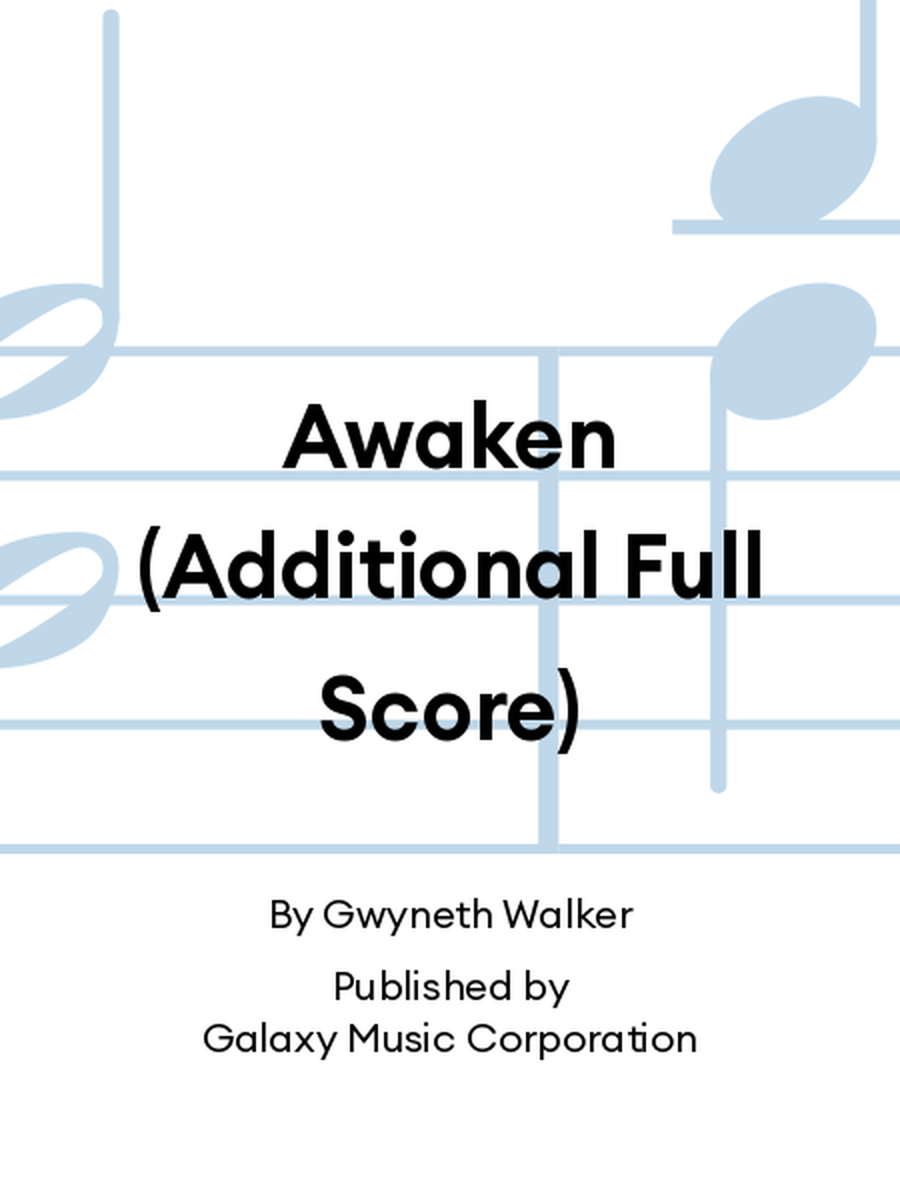 Awaken (Additional Full Score) Score scores gallery preview page 1