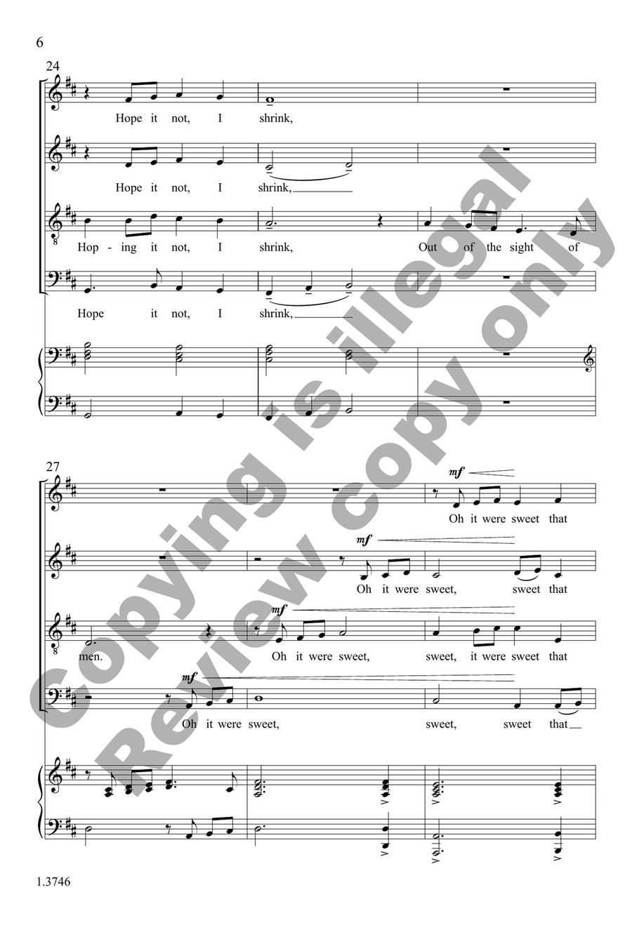 Oh It Were Sweet Oh It Were Sweet 4-Part scores gallery preview page 6