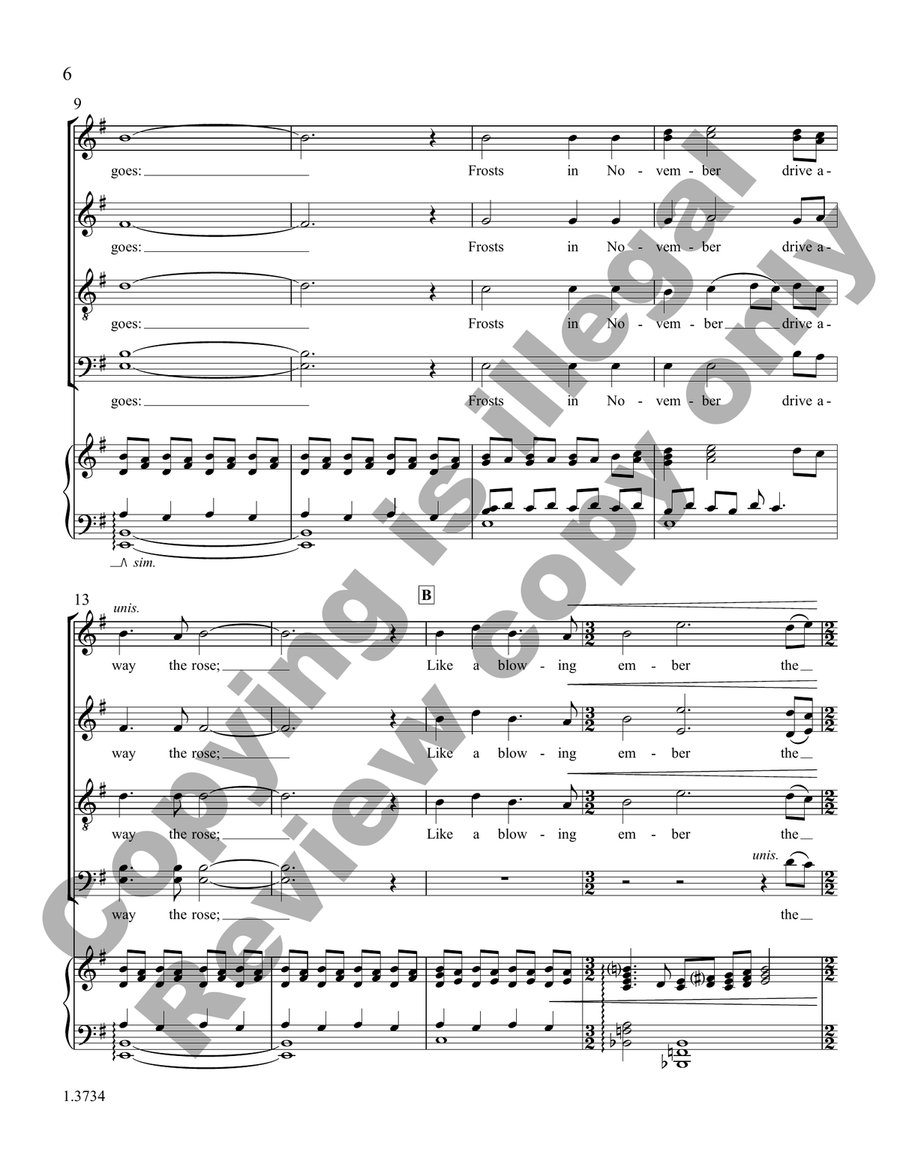 Into This World (Choral Score) Divisi scores gallery preview page 6