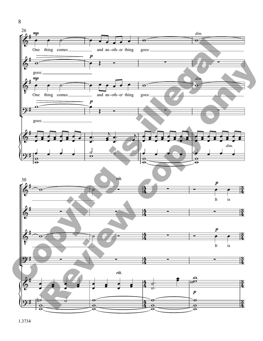 Into This World (Choral Score) Divisi scores gallery preview page 8
