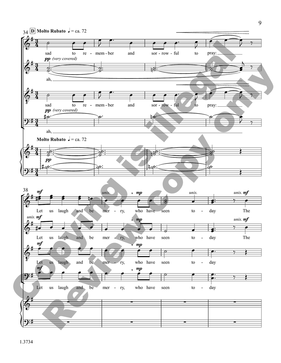 Into This World (Choral Score) Divisi scores gallery preview page 9