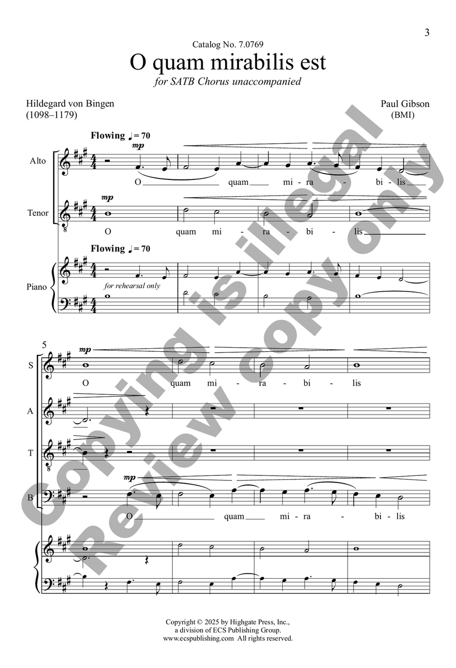 O quam mirabilis est O quam mirabilis est 4-Part scores gallery preview page 3