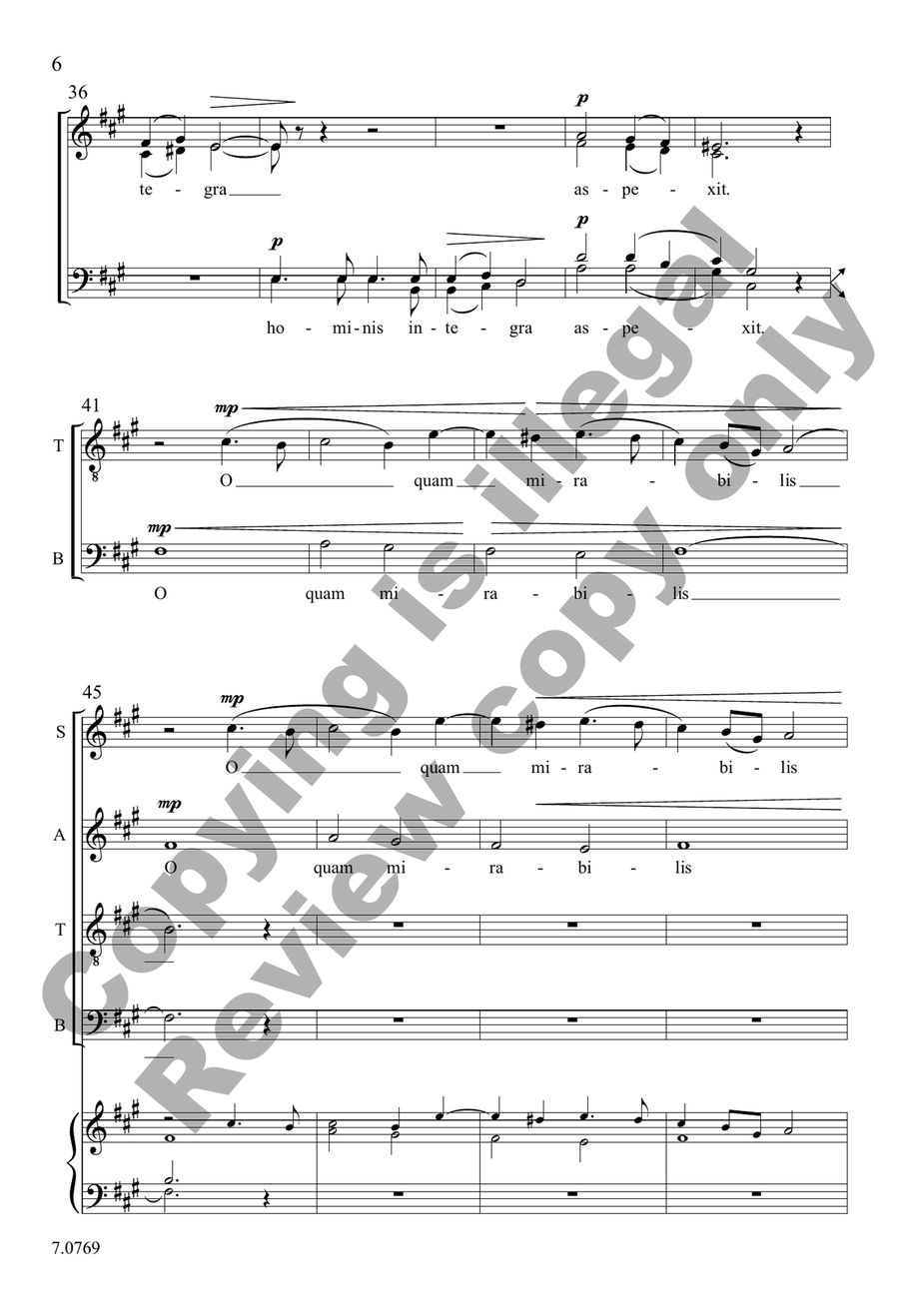 O quam mirabilis est O quam mirabilis est 4-Part scores gallery preview page 6
