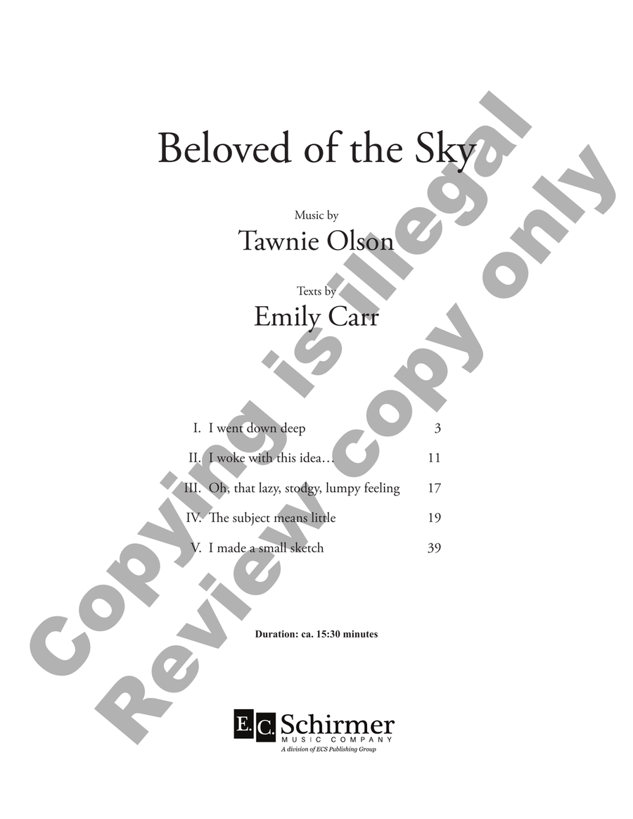 Beloved of the Sky SSAATTBB scores gallery preview page 2