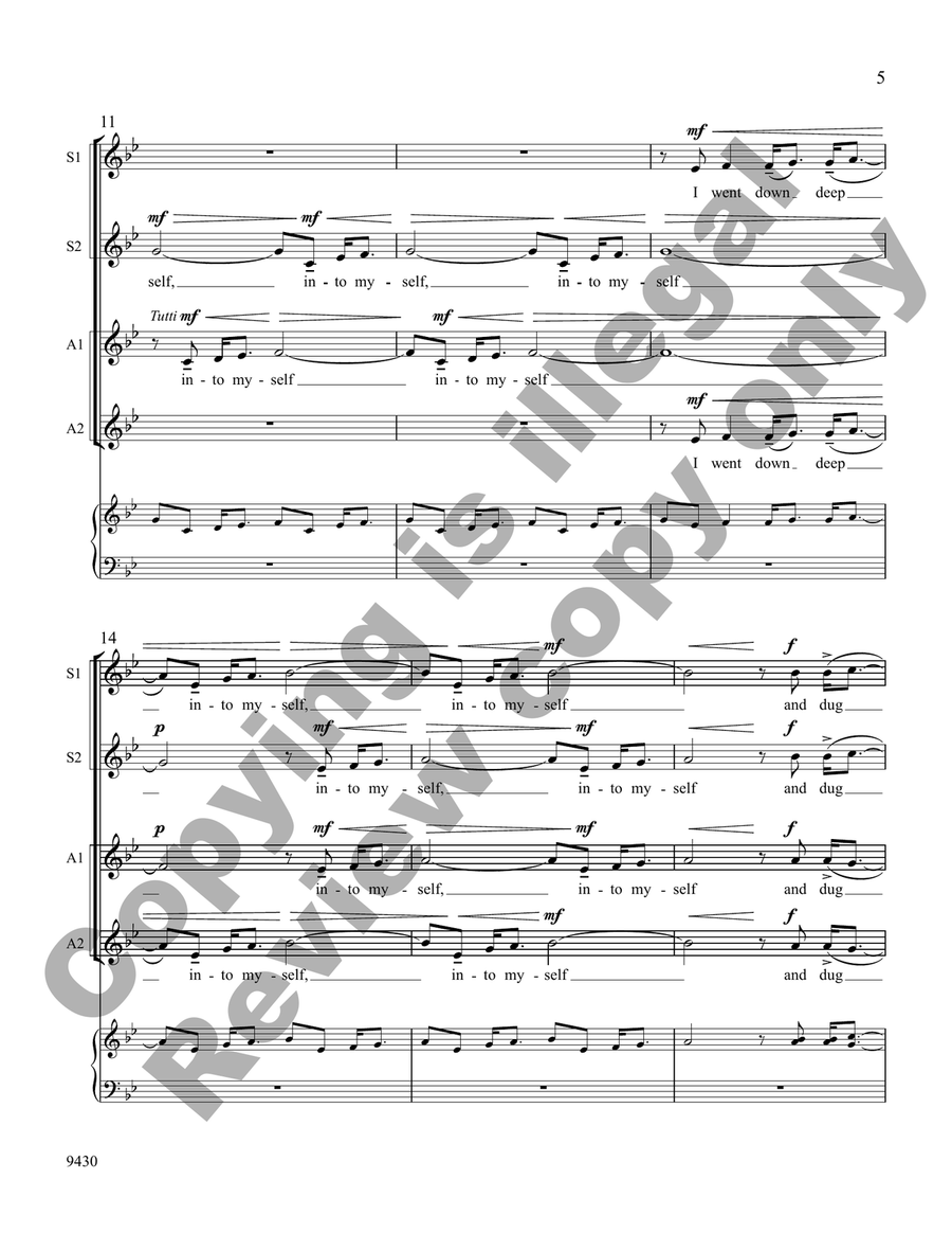 Beloved of the Sky SSAATTBB scores gallery preview page 6