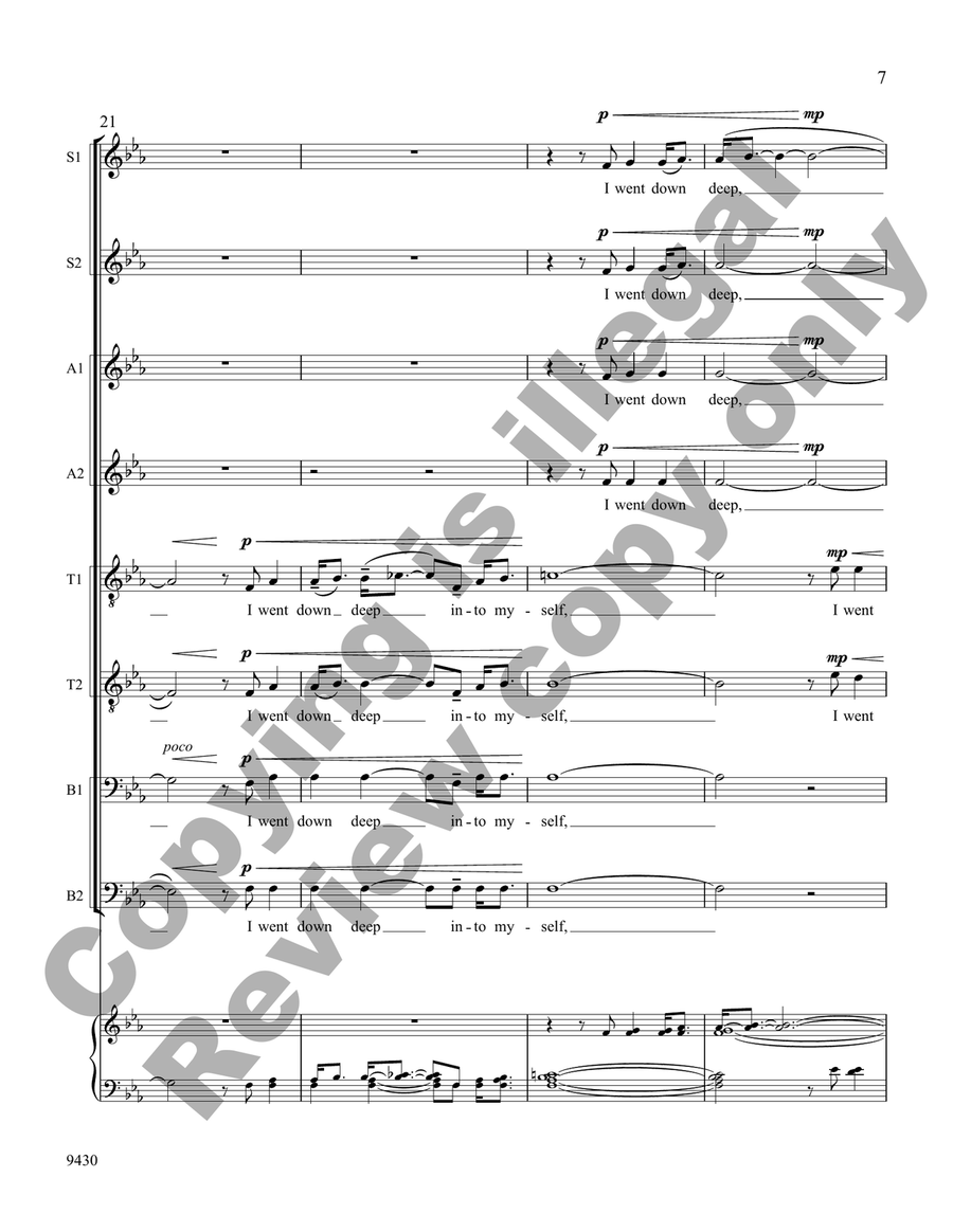 Beloved of the Sky SSAATTBB scores gallery preview page 8