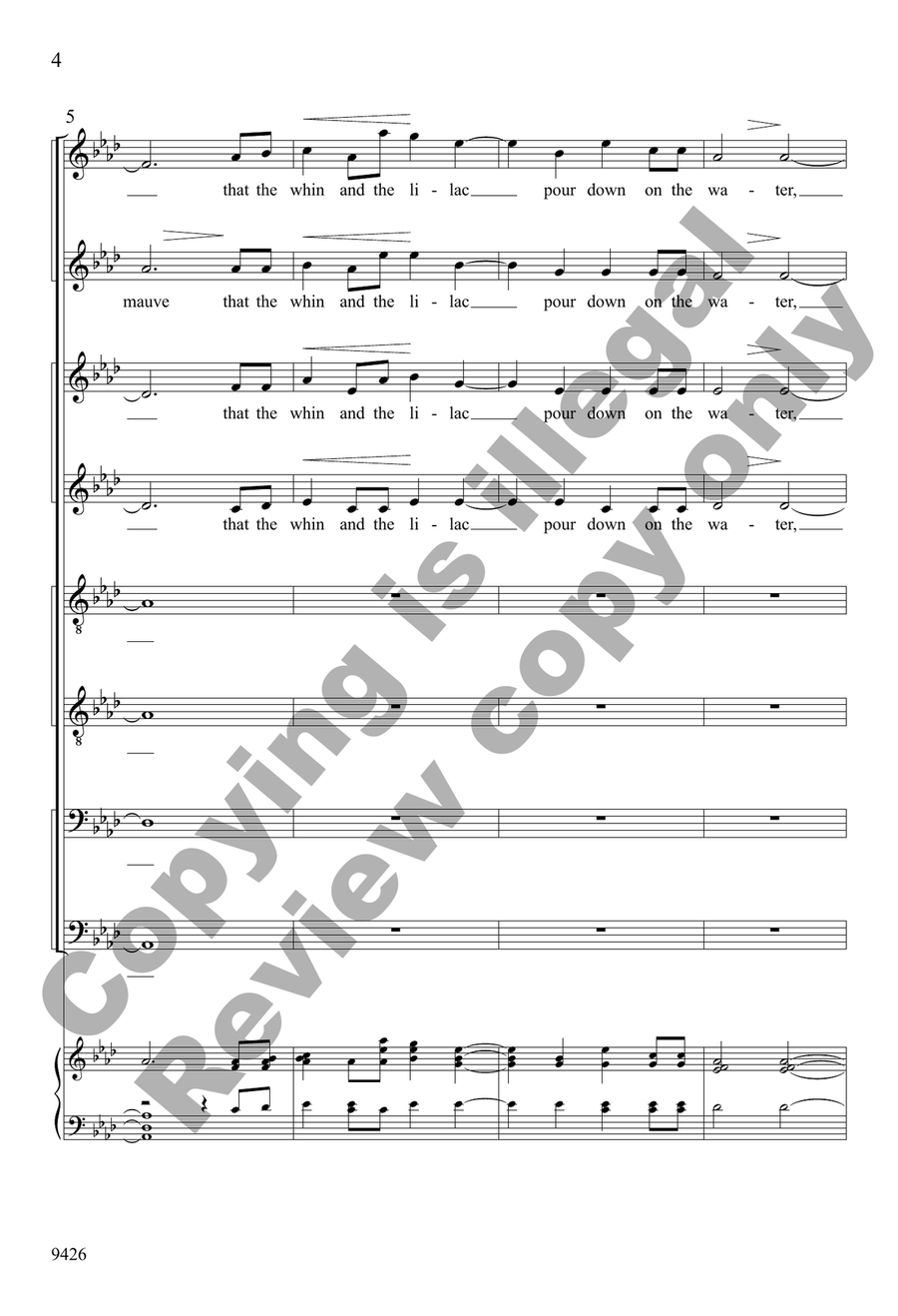 The Swan The Swan SSAATTBB scores gallery preview page 4