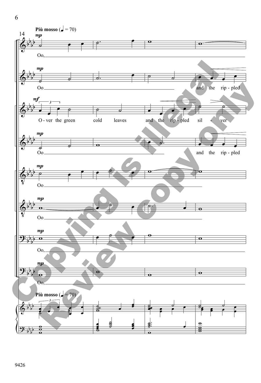 The Swan The Swan SSAATTBB scores gallery preview page 6