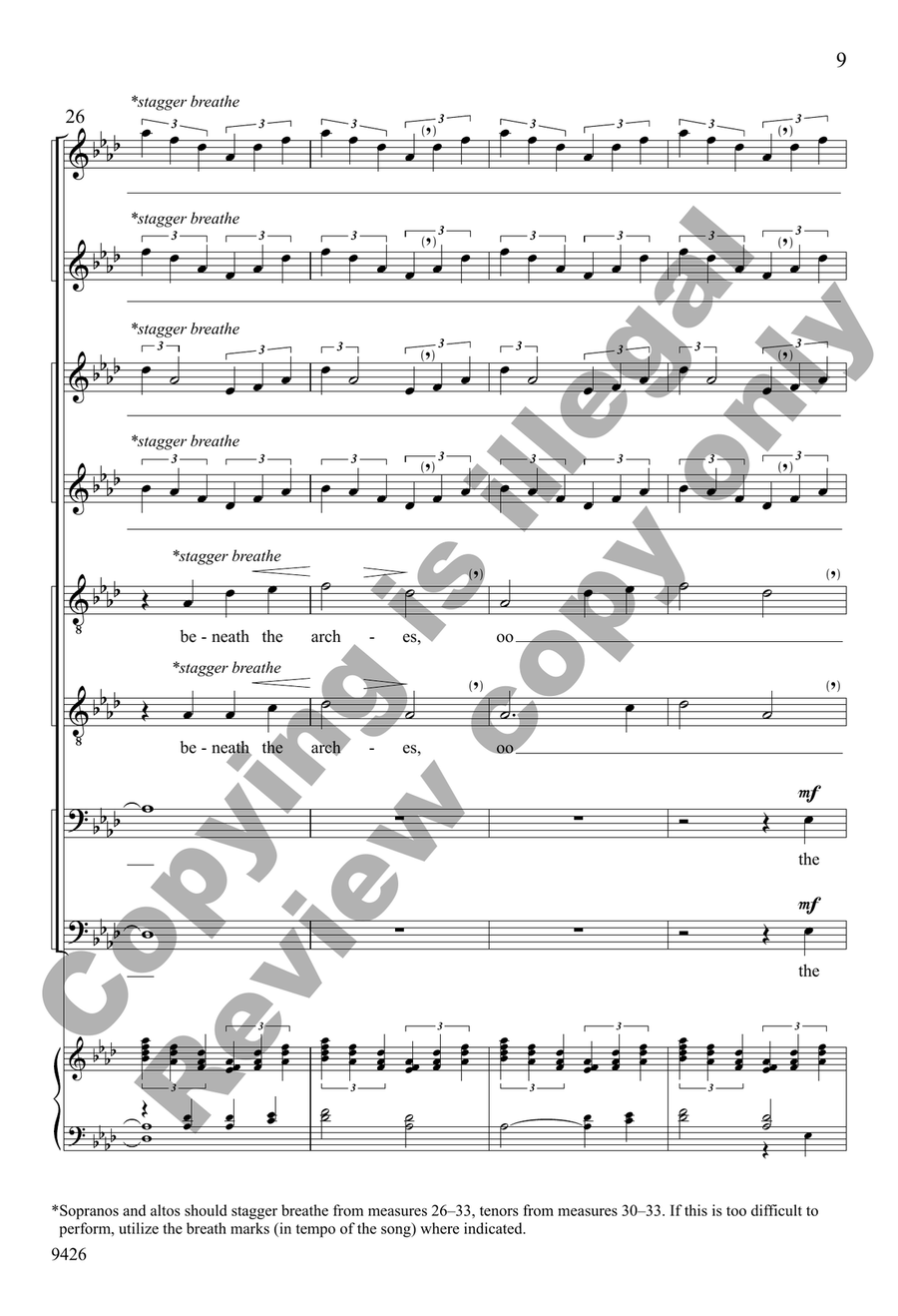 The Swan The Swan SSAATTBB scores gallery preview page 9