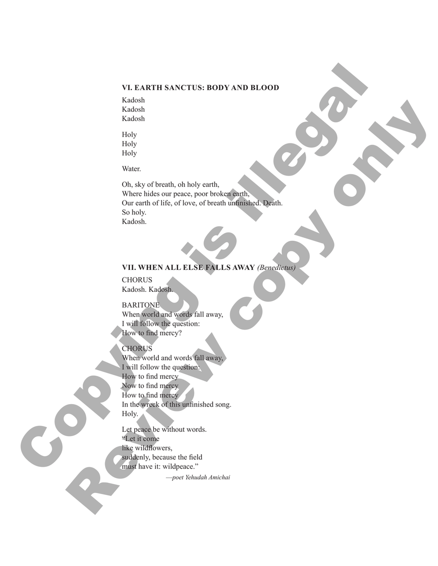 Mass in Exile (Choral Score) Divisi scores gallery preview page 5